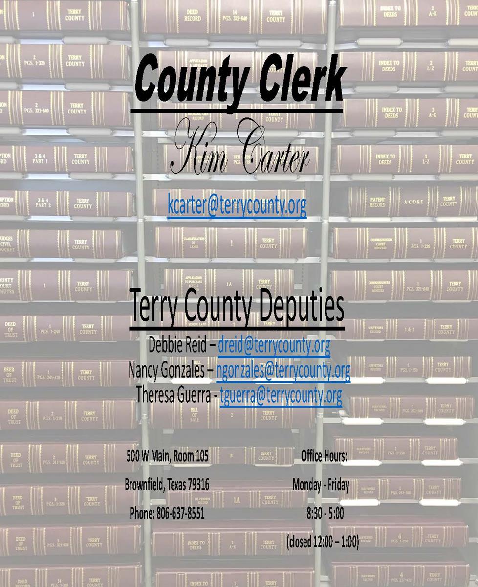 County Clerk - Kim Carter